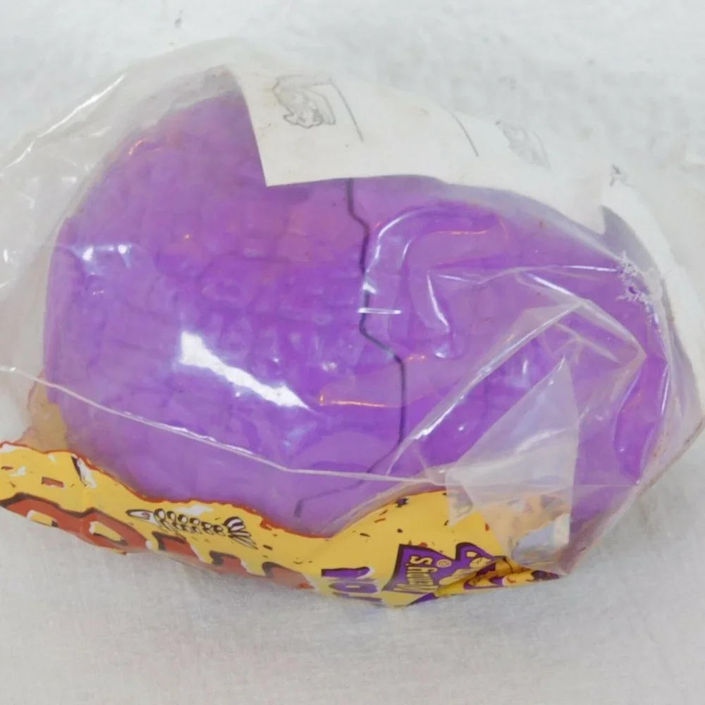 Wendys Kids Club Cave Dino Skeleton Purple Egg New Original Packaging Vtg 1996 - Picture 5 of 6